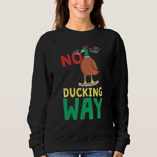 Sweatshirt Pas de canardage façon  Canard (Devant)