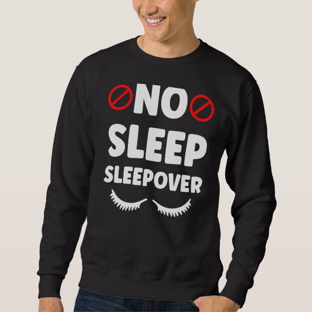 Sweatshirt Pas de dormeur Dormir nuitée Mignonne Team Party (Devant)