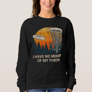 Sweatshirt Pas De Mémoire De Mon Jeu Disque Golf Papa Blague 