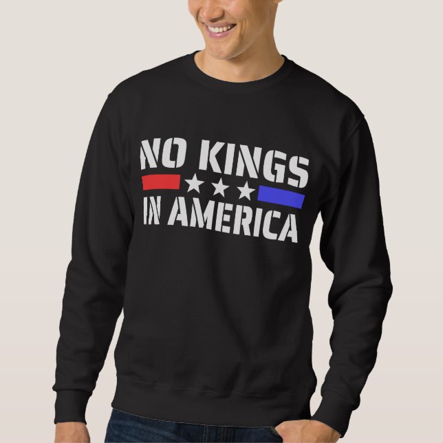 Sweatshirt Pas de rois en Amérique - Anti Monarchie (Devant)