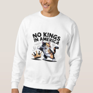 Sweatshirt Pas de rois en Amérique Classique Simple Propre