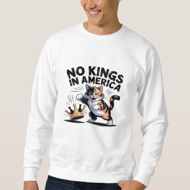 Sweatshirt Pas de rois en Amérique Classique Simple Propre (Devant)