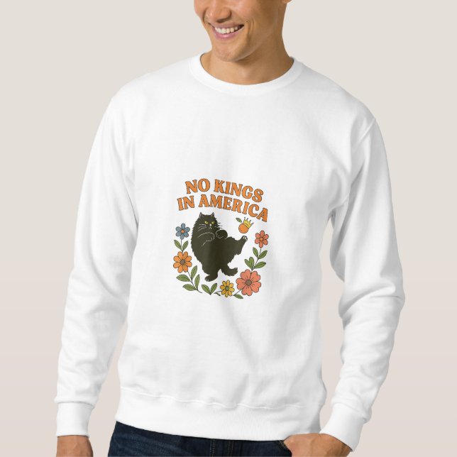 Sweatshirt Pas de rois en Amérique Nous le peuple Rétro pour  (Devant)