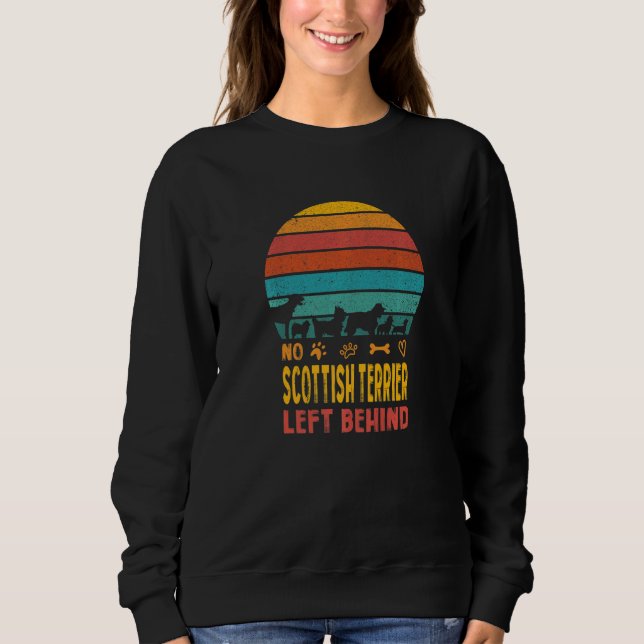 Sweatshirt Pas de Terrier écossais abandonné derrière l'Amour (Devant)