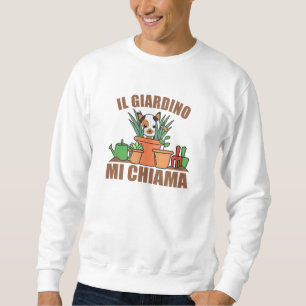 Sweatshirt Pas Le Temps Que Le Jardin Appelle Le Mignet Cat G
