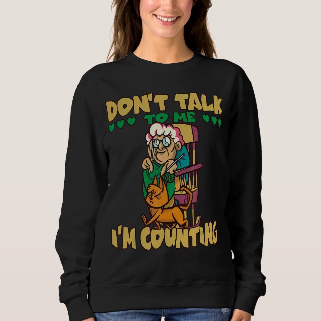 Sweatshirt Pas Le Temps Que Mon Français Appelle (Devant)