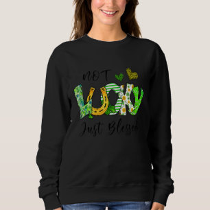 Sweatshirt Pas Lucky Juste Bienheureux Chaussure Cheval St Pa