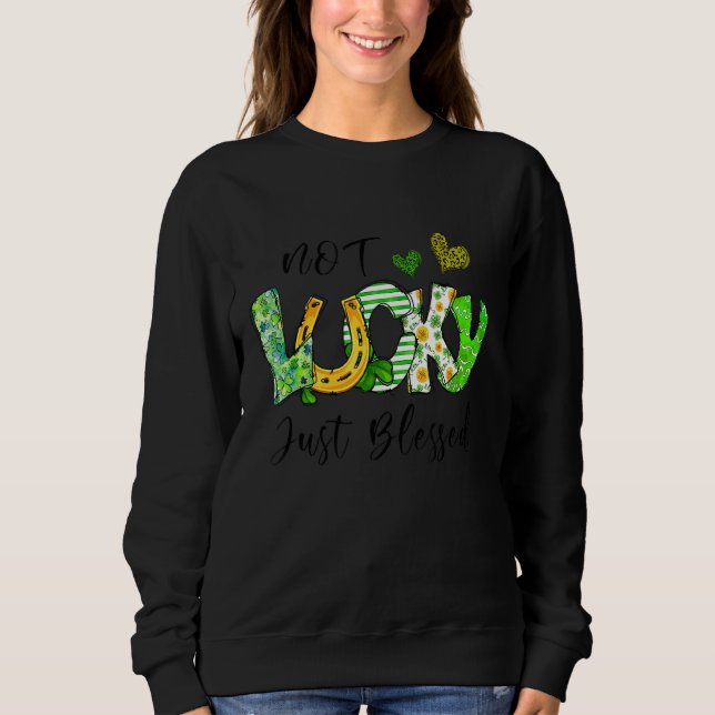 Sweatshirt Pas Lucky Juste Bienheureux Chaussure Cheval St Pa (Devant)