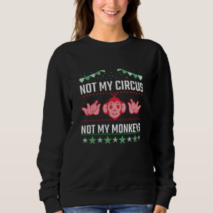 Sweatshirt Pas mon cirque, pas mes singes