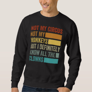 Sweatshirt Pas Mon Cirque Pas Mes Singes Mais Je Connais Tout