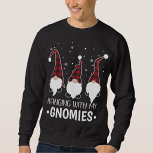 Sweatshirt Passe Avec Mes Gnomies Père Noël Gnome Christmas P