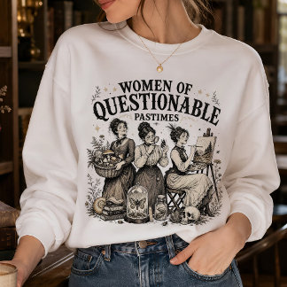 Sweatshirt Passe-temps douteux de féministes vintage