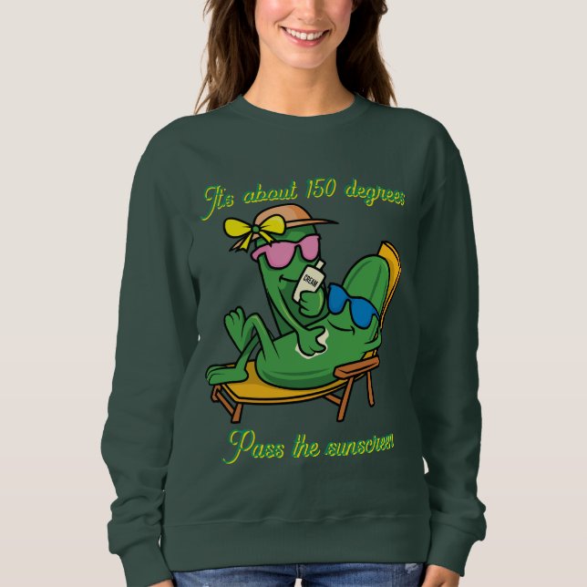 Sweatshirt Passez la crème solaire (Devant)