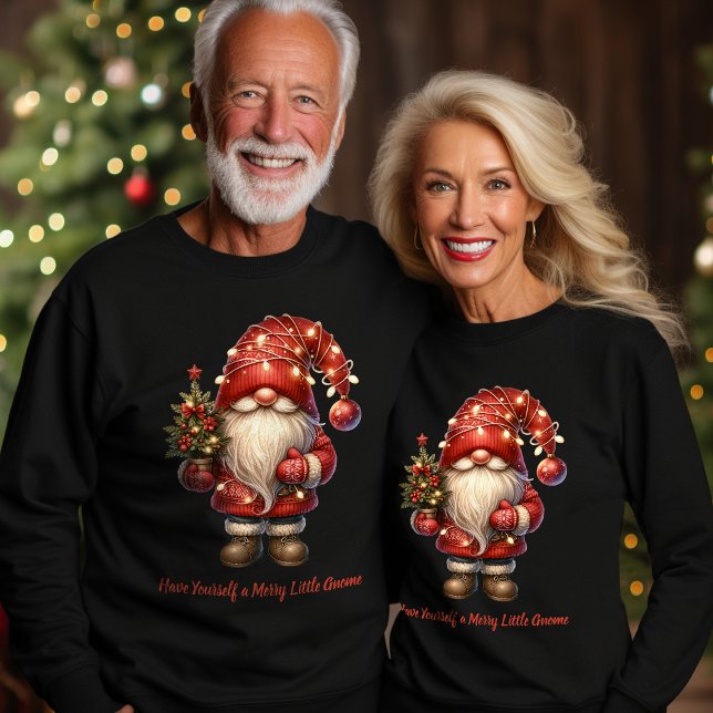 Sweatshirt Passez un joyeux petit Noël avec Gnome (Créateur téléchargé)