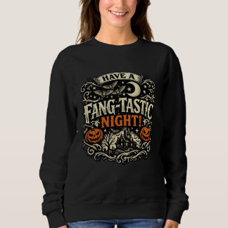 Sweatshirt Passez une nuit fantastique - Art de Halloween vin