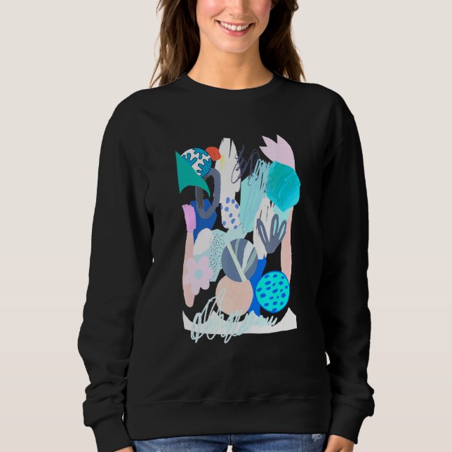 Sweatshirt Pastel Goth Art Cool ART Abstrait Tee (Devant)
