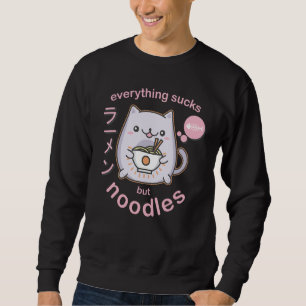 Sweatshirt Pastel Goth Ramen Noodle Chat - Cadeau