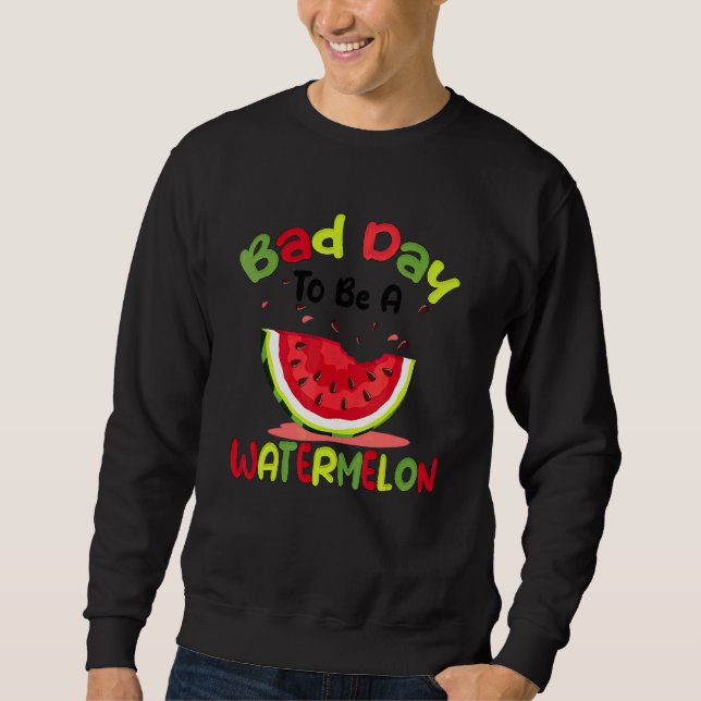 Sweatshirt Pastèque  Famille des fruits d'été (Devant)