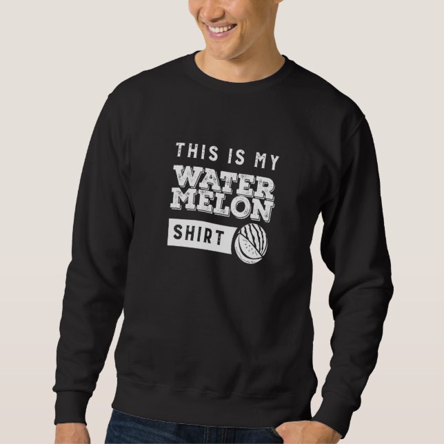 Sweatshirt Pastèque Fruits Tropicaux d'Été  1 (Devant)
