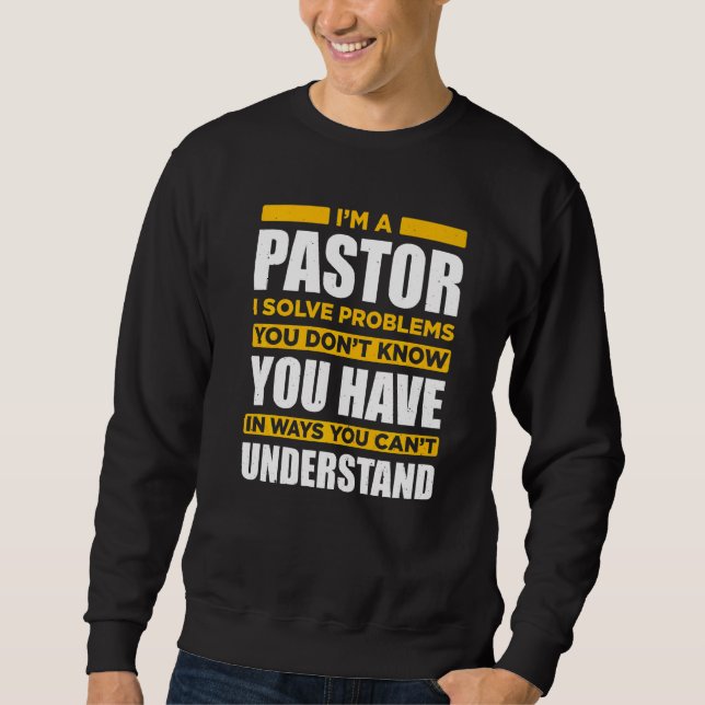 Sweatshirt Pasteur chrétien Foi religieuse Jésus (Devant)
