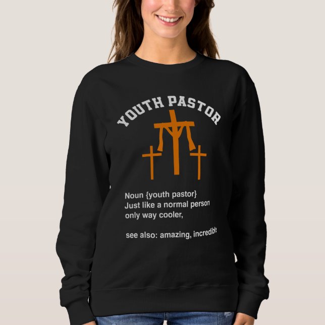 Sweatshirt Pasteur de jeunesse Clergé Prêtre Ministre Pasteur (Devant)