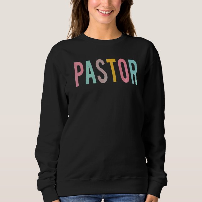 Sweatshirt Pasteur Femmes Colorées Journée D'appréciation Mig (Devant)