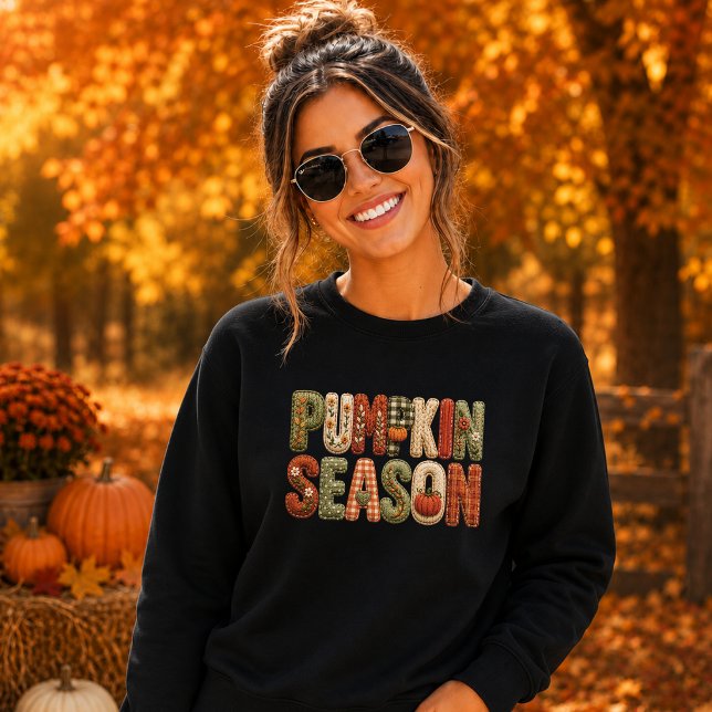 Sweatshirt Patchwork de fausse broderie pour femmes de la sai (Créateur téléchargé)