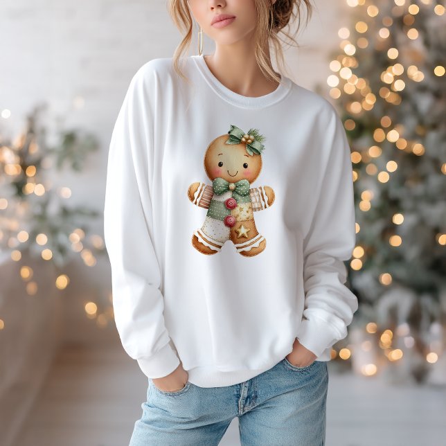 Sweatshirt Patchwork Snowman Christmas (Créateur téléchargé)