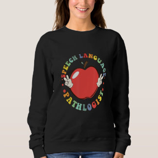 Sweatshirt Pathologiste du langage et de la parole rétro funk