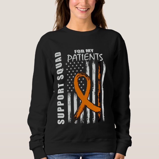 Sweatshirt Patients Nurse RN Multiple Sclerosis Flag Supporte (Devant)
