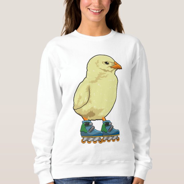 Sweatshirt Patinage en ligne avec patins en ligne (Devant)
