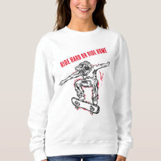 Sweatshirt Patinage en vol - Planche à roulettes