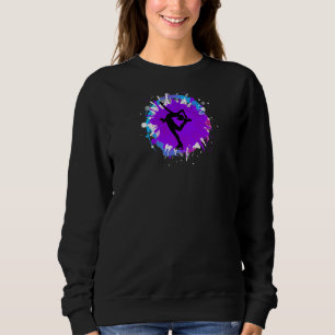 Sweatshirt Patinage sur glace pour femmes Figure Dancer Cute 
