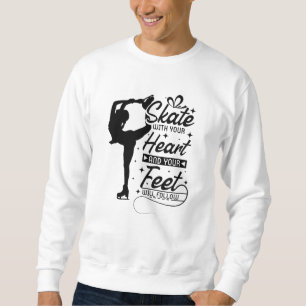 Sweatshirt Patinage sur le coeur