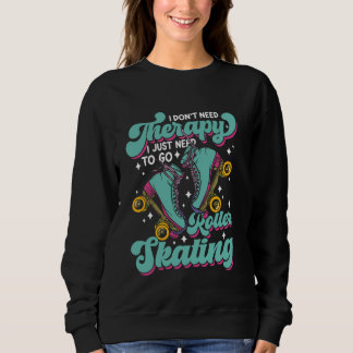 Sweatshirt Patineuse à rouleaux cool fille de patinage 1970s