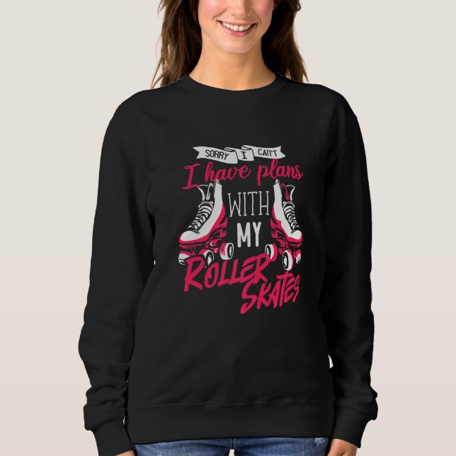 Sweatshirt Patineuse Rollerblades Roller Skating Girl (Devant)
