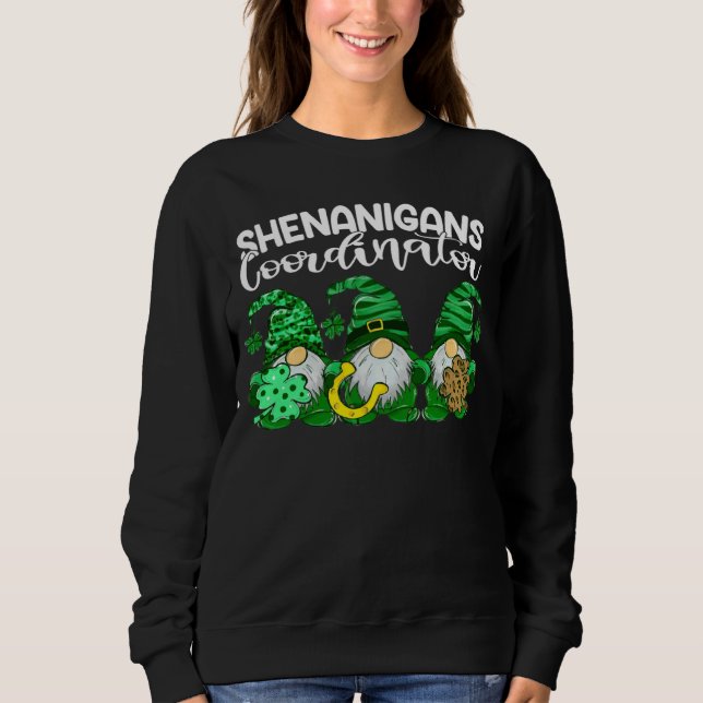 Sweatshirt Patrick Gnomes Shenanigans Coordinator Patricks Da (Devant)