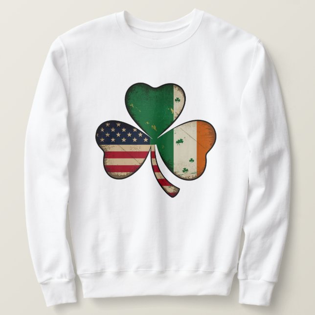 Sweatshirt "Patrimoine chanceux" 🍀 🇺 🇸 🇪 (Design devant)