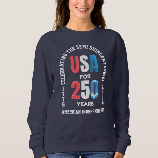 Sweatshirt  Patriotic July 4th 250th American Independence (Devant)