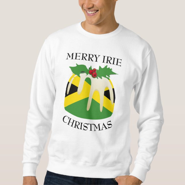 Sweatshirt Patriotique amusant | JAMAICA FLAG | Pudding de No (Devant)