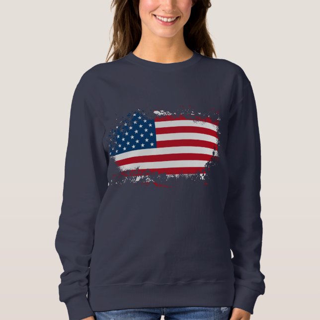 Sweatshirt patriotique féminine (Devant)