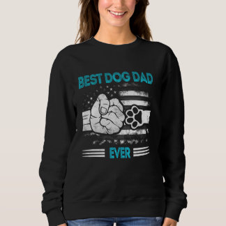 Sweatshirt Patriotique Meilleur Chien Papa Jamais Drôle Améri