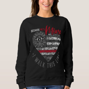 Sweatshirt Patriotique Mince Red Line American Flag Us Firefi