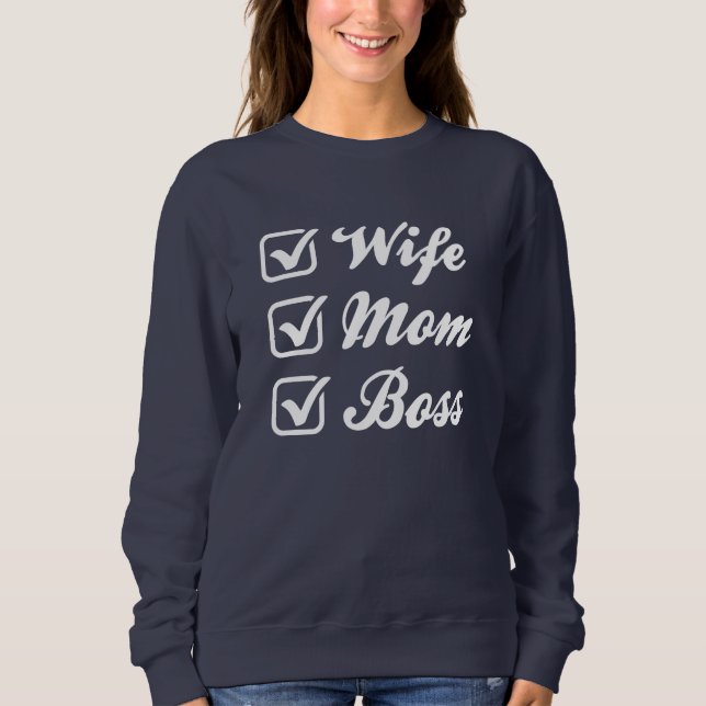 Sweatshirt Patron maman femme (Devant)
