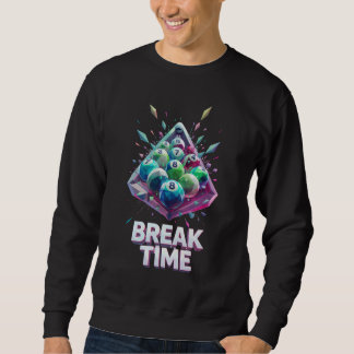 Sweatshirt Pause" Pantalon de billard géométrique coloré en c