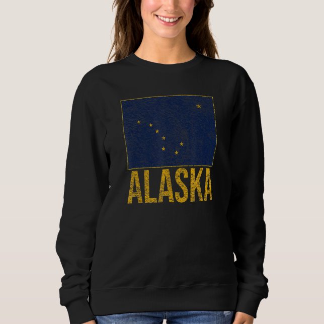 Sweatshirt Pavillon de l'État de l'Alaska Ursa Major Bigdippe (Devant)