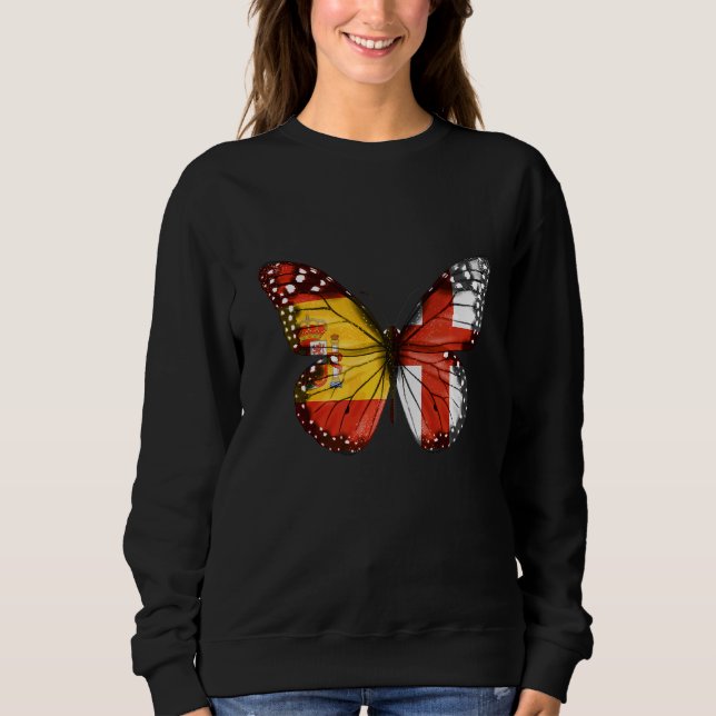Sweatshirt Pavillon espagnol anglais (Devant)