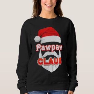 Sweatshirt Pawpaw Claus Noël Père Noël Face Joyeuse Sueur moc