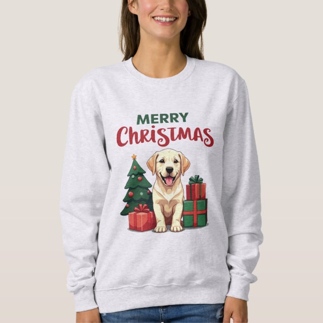 Sweatshirt Paws-itively Festive (Devant)