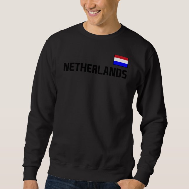 Sweatshirt Pays-Bas Flag Dutch Pride Nederland Internation (Devant)